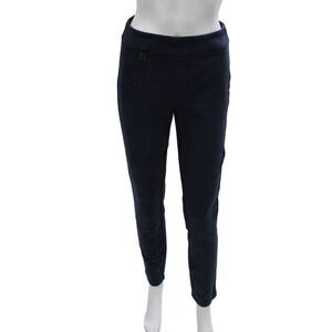 Picadilly Womens Dress Pants Blue Pull On Polyester Spandex Size M